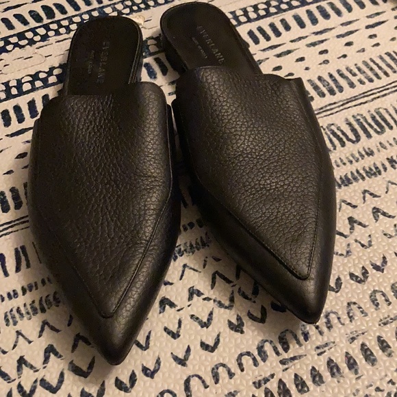 Everlane Black Leather Mules - Picture 2 of 4
